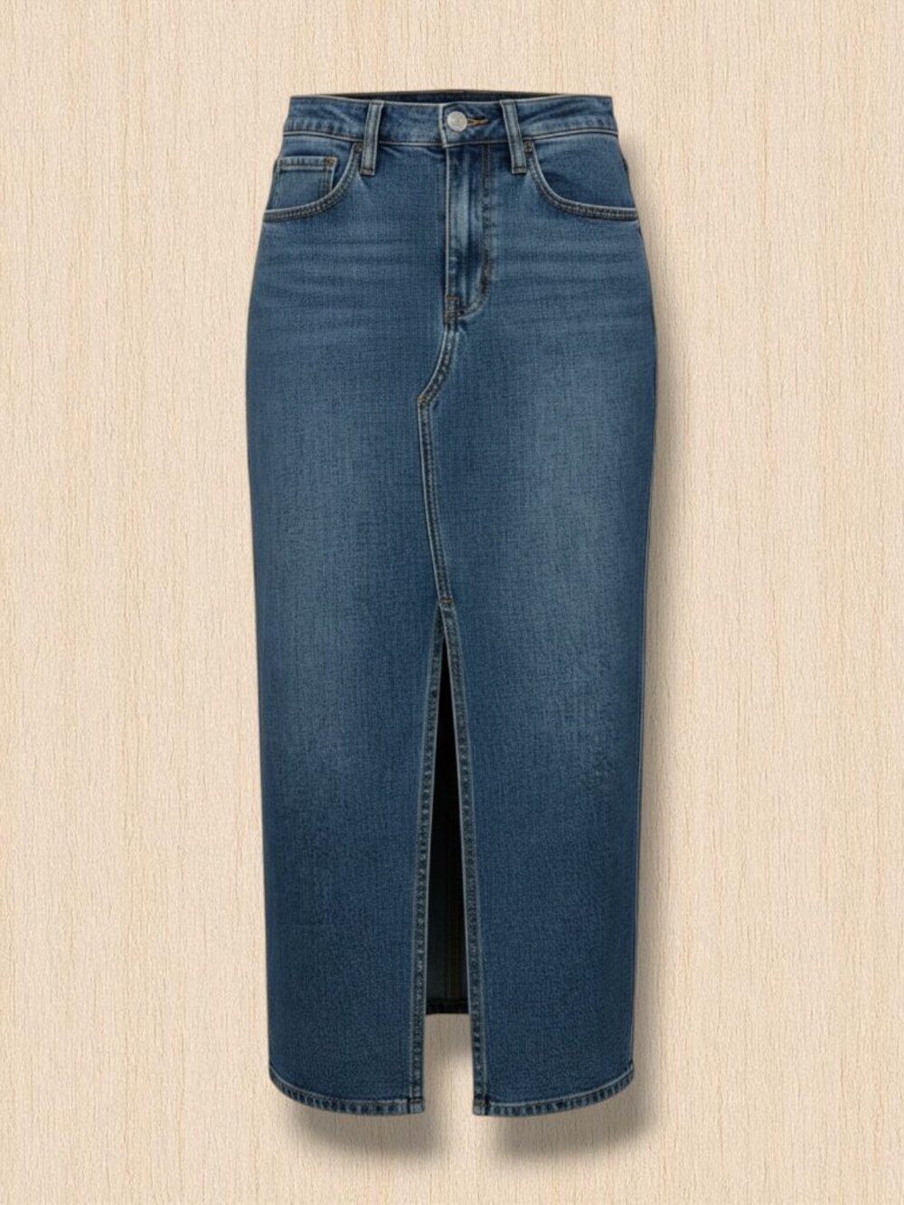 Hudson Zion Denim Maxi Skirt‎ w/ Front Split 27